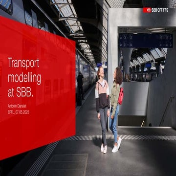 Transport modelling at SBB, presentation at EPFL in 2025