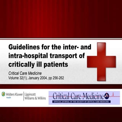 Transport of Critically Ill Patients