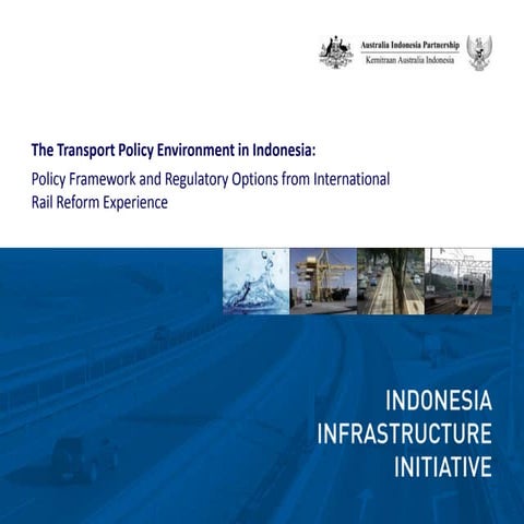 Transport policy environment in indonesia