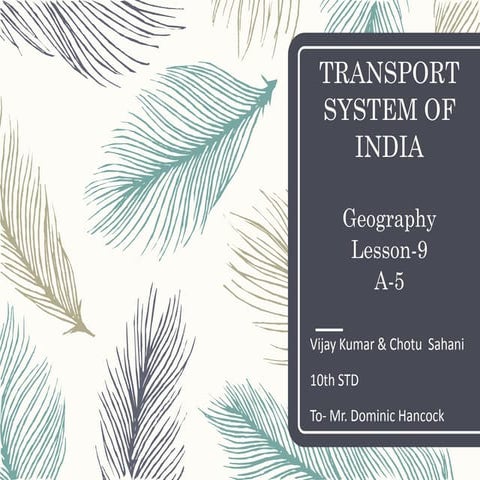 Transport system of india
