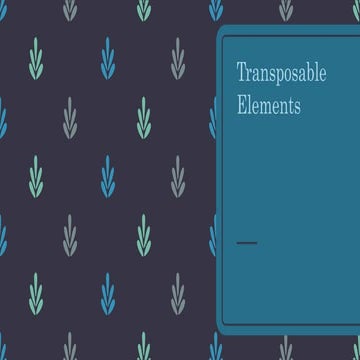 Transposable elements