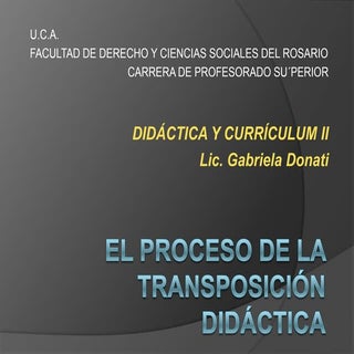 Transposicion didáctica