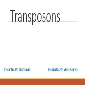 Transposons  