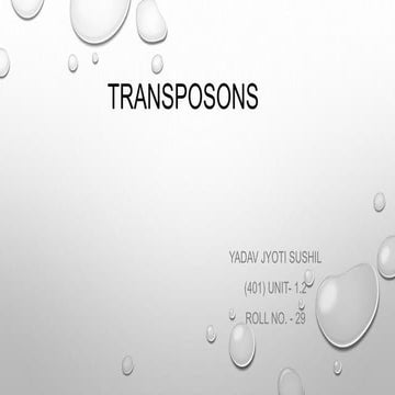 Transposons (2) (3)