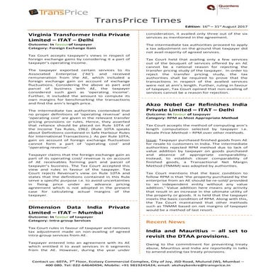 TransPrice Times 16th - 31st August 2017