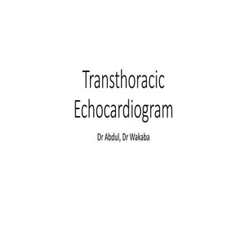 Transthoracic Echocardiogram, 3D, Doppler, TEE.pptx