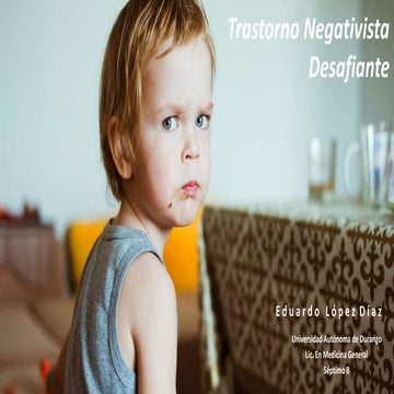 Trastorno Negativista Desafiante