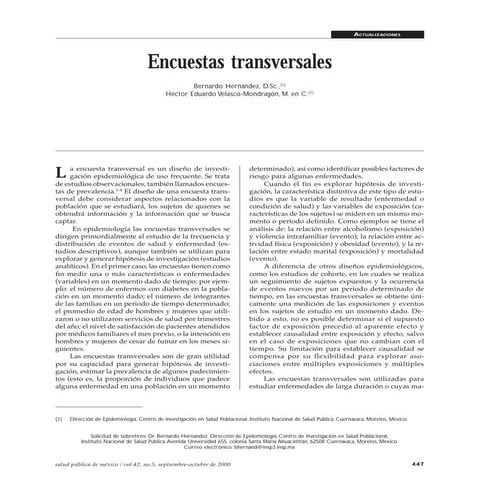 Transversales encuesta insp 2000