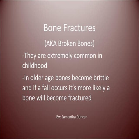 Transverse fracture presentation bio 120 | PPT