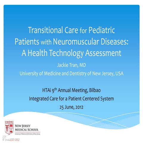 Transitional Care for Pediatric Patients with Neuromuscular Diseases: A Healt...