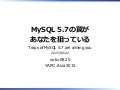 MySQL 5.7の罠があなたを狙っている