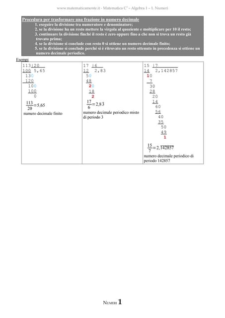 Trasformazione Da Frazione A Decimale PDF Free Download trasformazione-da-frazione-a-decimale-pdf-free-download