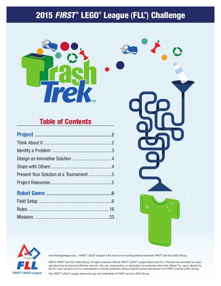 fll trash trek building instructions