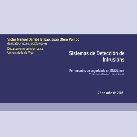 Sistemas de detección de intrusiones. SNORT