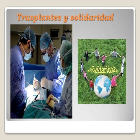 Trasplantes y solidaridad 