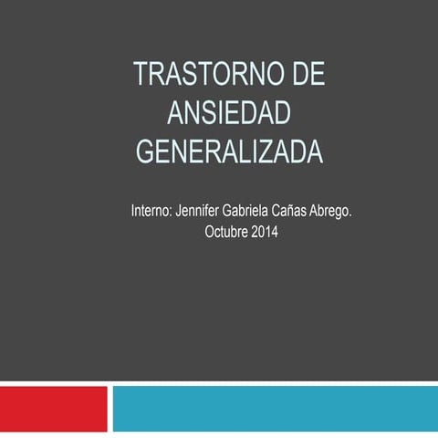 Trastorno de ansiedad generalizada
