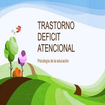 Trastorno deficit atencional