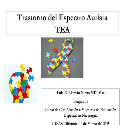 Trastorno del espectro autista dr. aleman