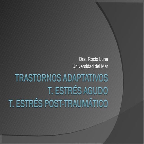 Trastornos Adaptativos