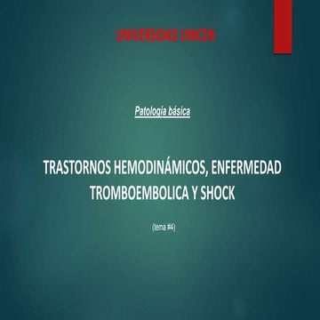 Trastornos hemodinamicosclasse