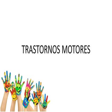 Trastornos motores CE