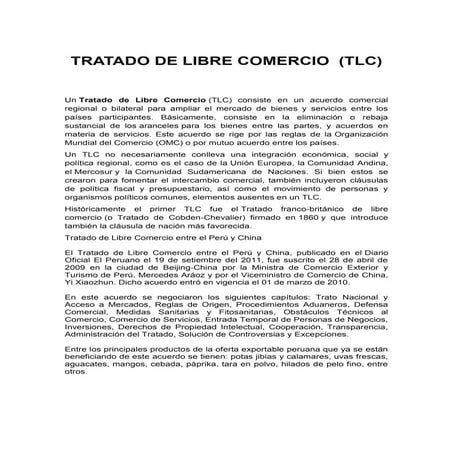 Tratado de libre cOmercio123