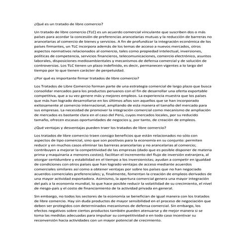 Tratado de libre comercio