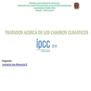 Tratados acerca de los cambios clim...