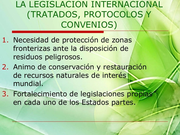 TRATADOS INTERNACIONALES DEL MEDIO AMBIENTE TRATADOS INTERNACIONALES DEL MEDIO AMBIENTE