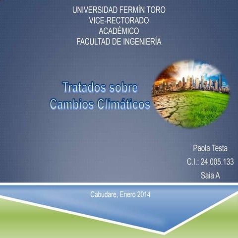 Tratados sobre cambios climaticos