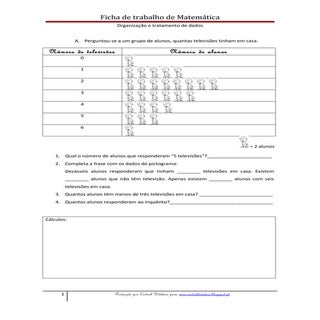 Tratamento dados 1º ciclo