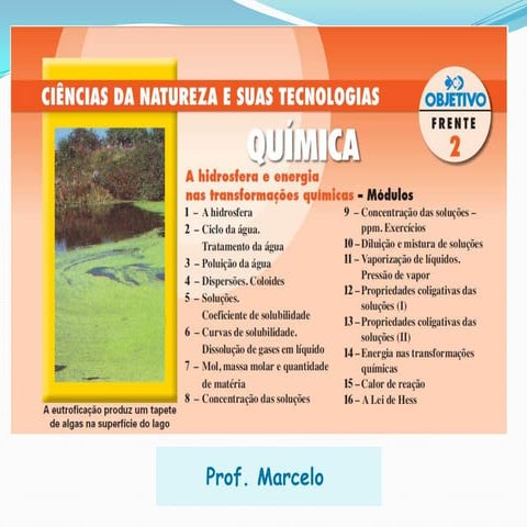 Tratamento de água   objetivo ituverava - 2013