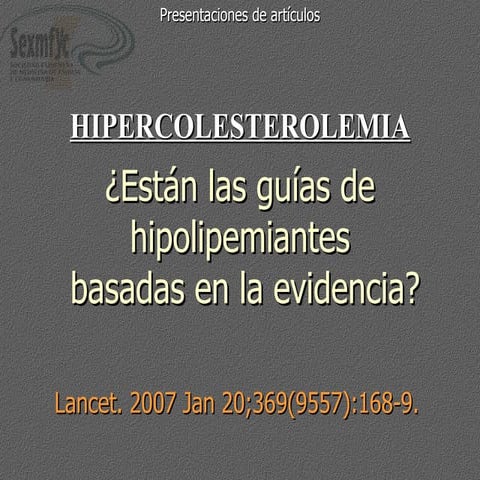 Tratamiento colesterol