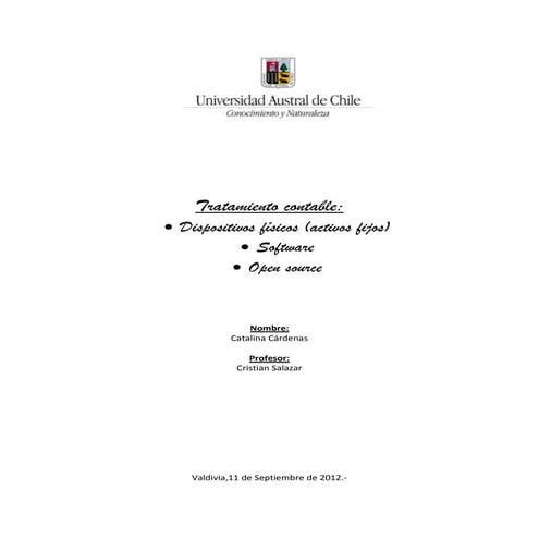 Tratamiento contable