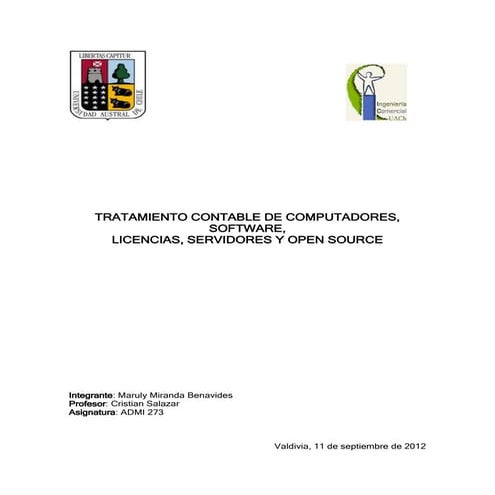tarea n°4: Tratamiento contable de software
