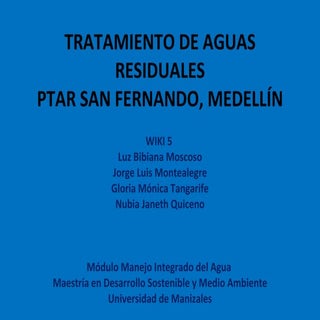 Tratamiento de aguas residuales