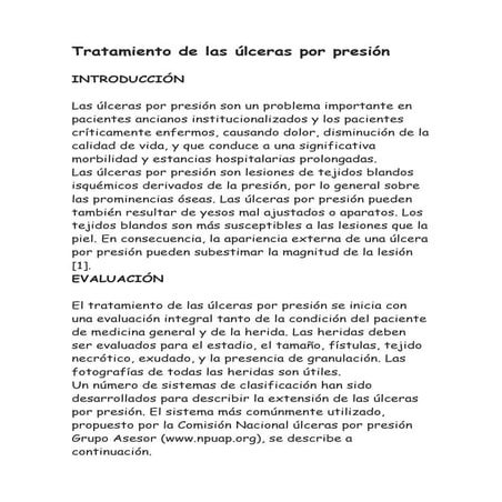 Tratamiento de las úlceras por presión traducido