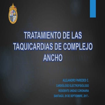 Taquicardias de complejo ancho