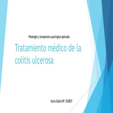 COLITIS ULCEROSA. TRATAMIENTO MÉDICO