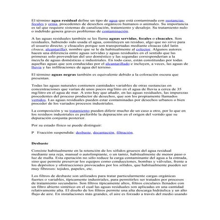 Tratamientos de agua