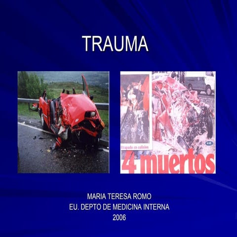 Cinematica del trauma en accidentes vehiculares | PPTX