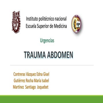 Trauma abdomen