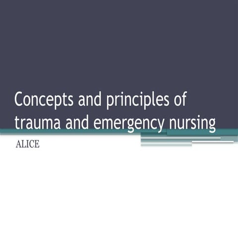 Comprehensive Concepts and Principles of Trauma and Emergency Nursing ...