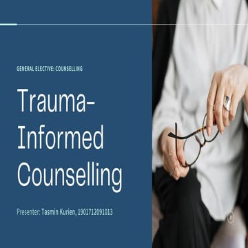 Trauma-Informed Counselling - Tasmin Kurien