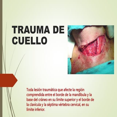 Trauma de cuello 