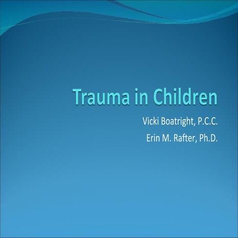 Trauma In Children