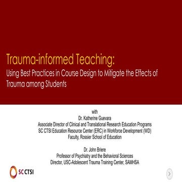  Trauma-informed Teaching: Using Best Practices in Course Design to Mitigate ...