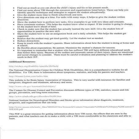 Traumatic brain injury side 2