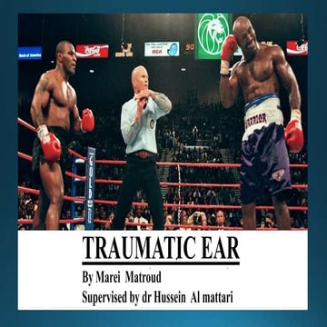 Traumatic ear | PPTX