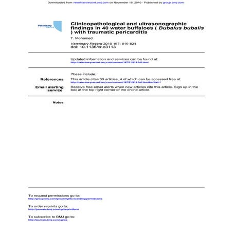 Traumatic pericarditis in buffaloes & Cattle Prof Hamed Attia